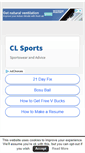 Mobile Screenshot of cl-sports.info