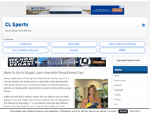 Tablet Screenshot of cl-sports.info